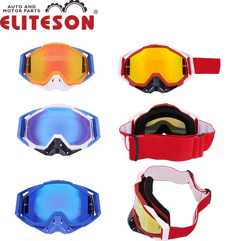 

Eliteson Motorcycle Goggles UV Protection Motocross Dirt Bike Glasses ATV Off Road Skiing Cycling Lens Sunglass Outdoor Eyewear