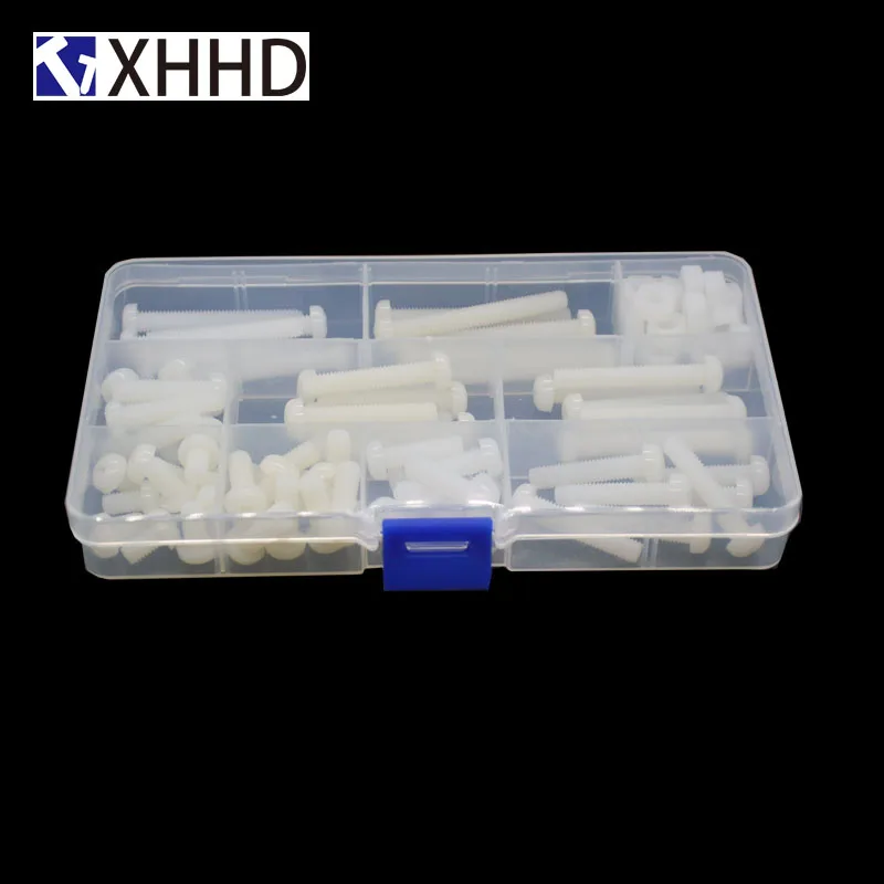 M6 белый нейлоновый круглый Винт с полукруглой головкой пластиковые шестигранные