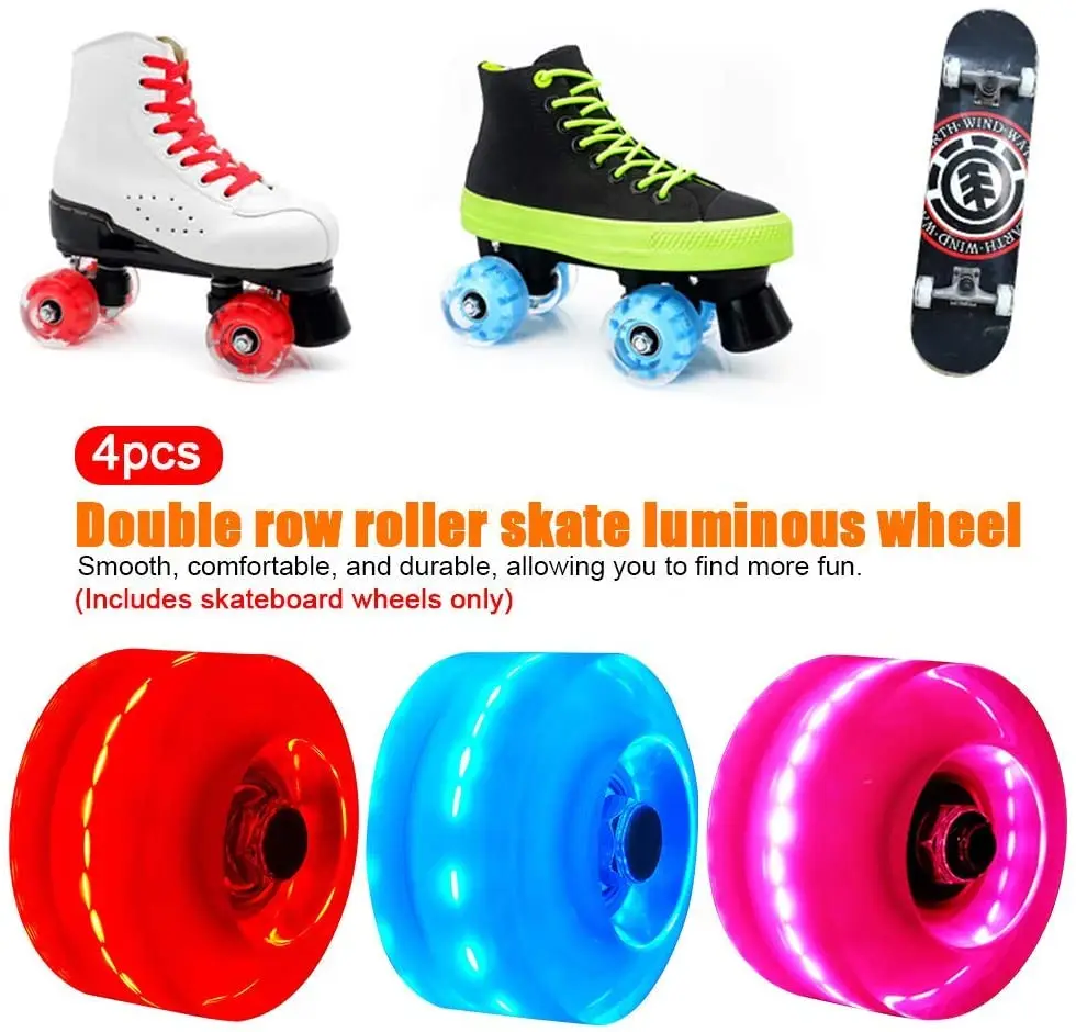 4 шт. светодиодные колеса для скейтборда 58 мм | Спорт и развлечения