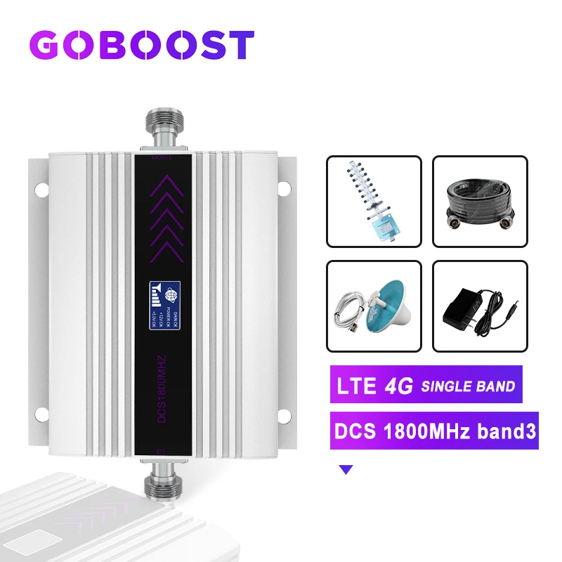 Ретранслятор DCS 1800 МГц 4G Сотовая связь усилитель сигнала ЖК дисплей Дисплей