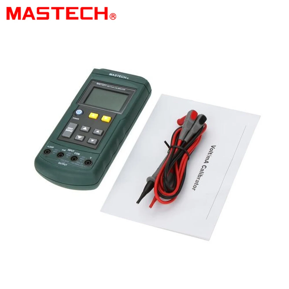 Mastech MS7221 Вольт/мА Напряжение ток калибратор источник/Выход Шаг DC 0 10V 24mA метр