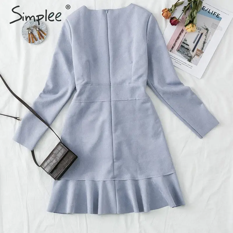 Simplee Элегантное платье с оборками для женщин Вечернее из миди кожи большой размер