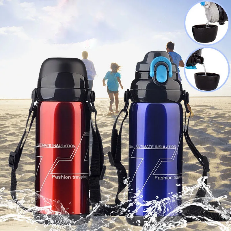 Детская утепленная чашка из нержавеющей стали чайник для мальчиков и девочек 800