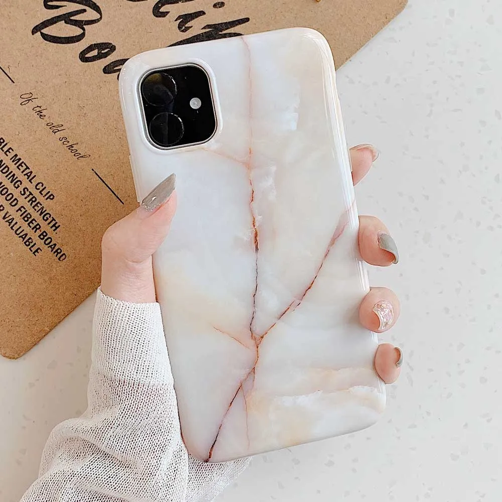 Роскошный мраморный силиконовый чехол для телефона для iphone 11 Pro XS Max X XR 7 8 6 6S Plus Чехол Мягкий ТПУ задняя крышка для iphone 8 7 Plus Funda - Цвет: MYL4