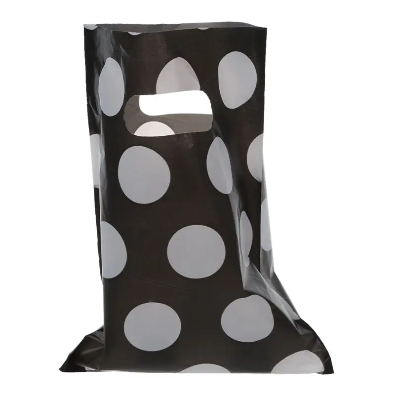 100PZ большой круг горошек плоский рот подарочная сумка|Визитки| |