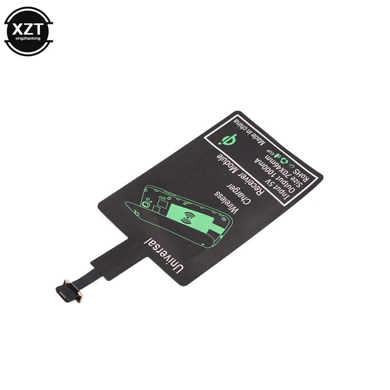 Приемник беспроводной зарядки Qi адаптер Micro USB универсальное беспроводное