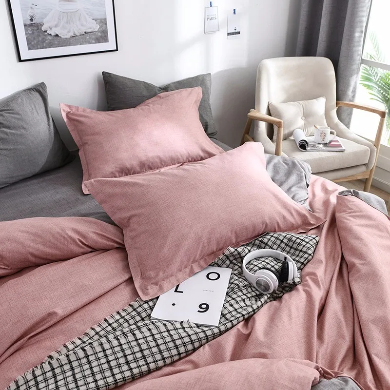 Домашний текстиль однотонный простой комплект постельного белья Ab Side