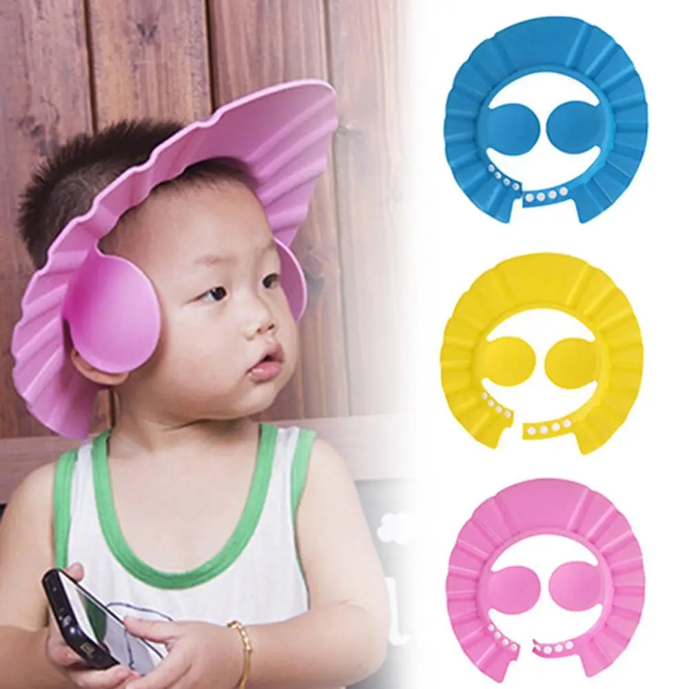 

Adjustable Baby Kid Shampoo Shower Bathing Bath Protect Ear Wash Hair Cap Hat