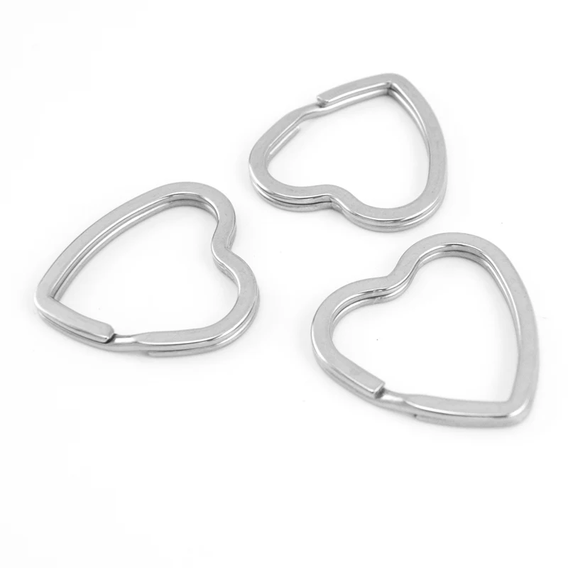 Брелок в виде сердца из настоящей нержавеющей стали 31 мм размер 2 провод хорошее