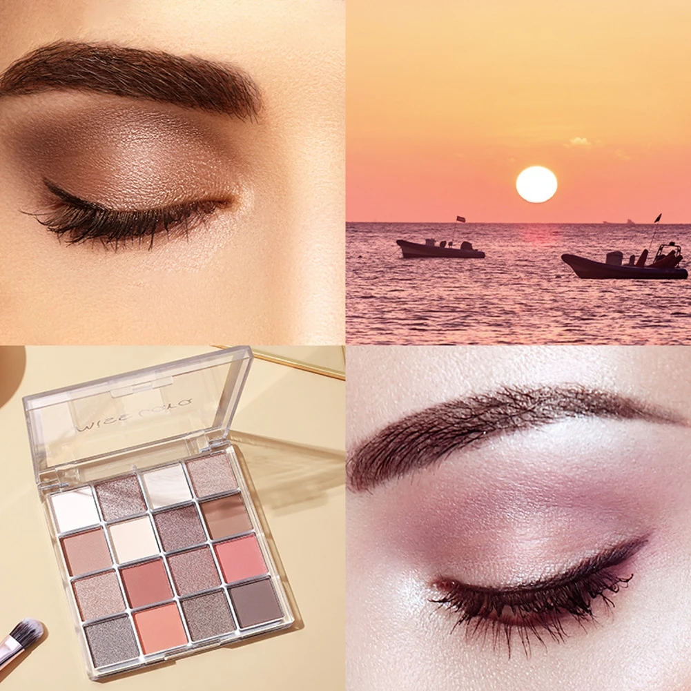 

16 Color Eyeshadow Sunset light Eye Makeup Waterproof Mineral Powder Shimmer Eye Shadow Make up Palette Cosmetics