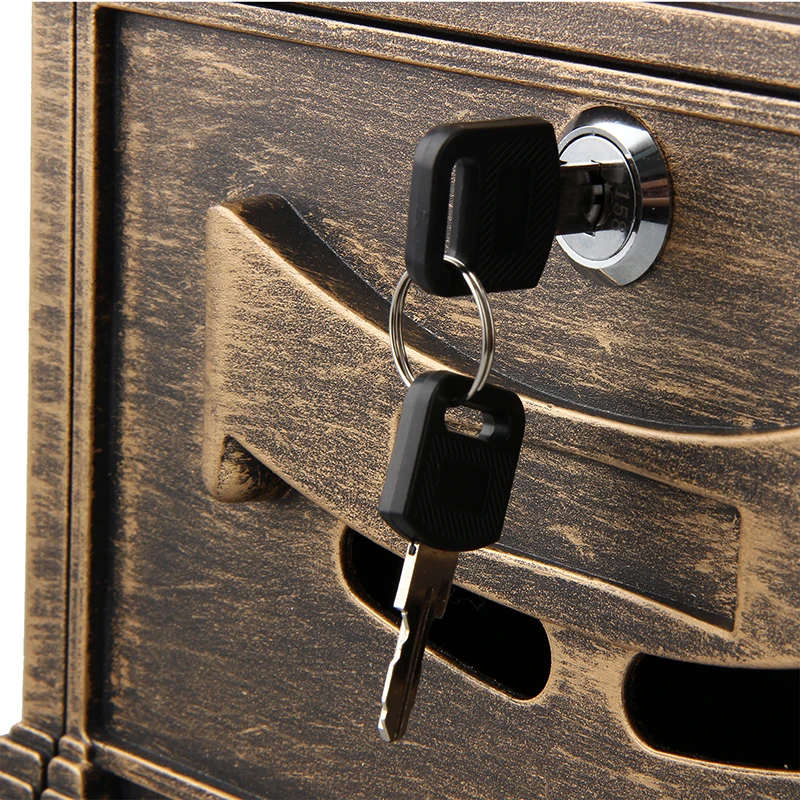LOCKABLE SECURE POSTBOX LETTERBOX WALL MOUNTED STAINLESS MAIL POST LETTER BOX Model:Bronze | Дом и сад