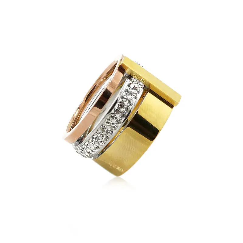 Женская мода золотое покрытие из нержавеющей стали для головы украшенные