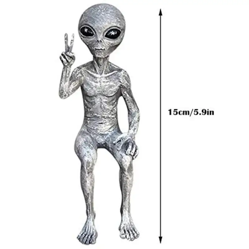 

Alien Statue Garden Home Indoor Yard Outdoor Decor Outer Space Martians Garden Figurine Set Ornaments Miniatures Jardin Exterior