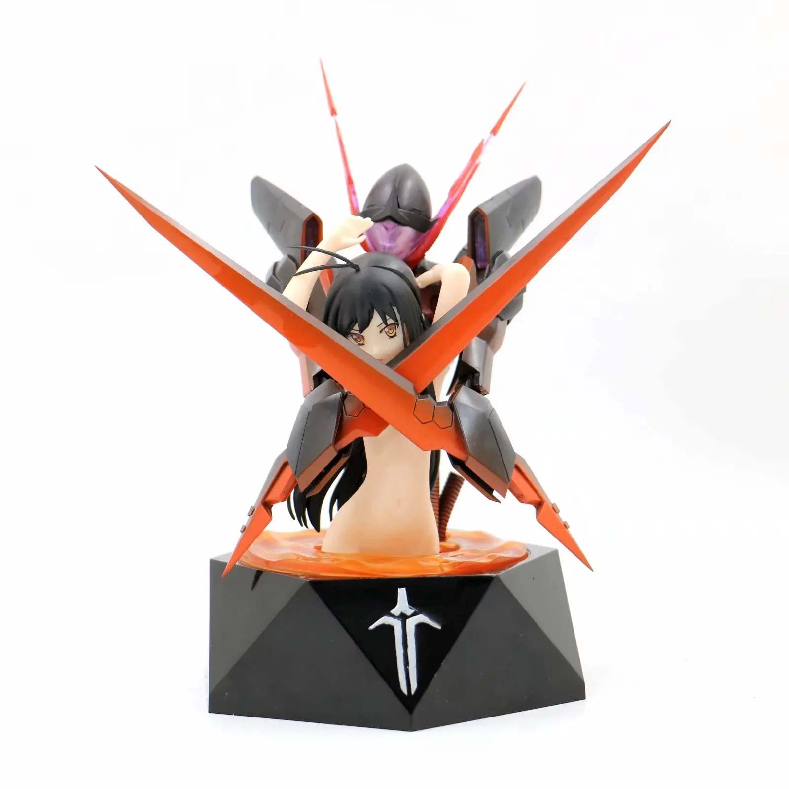 Accel World Kuroyukihime Death обнимая девочку фигурка ПВХ коллекционная игрушка|Игровые