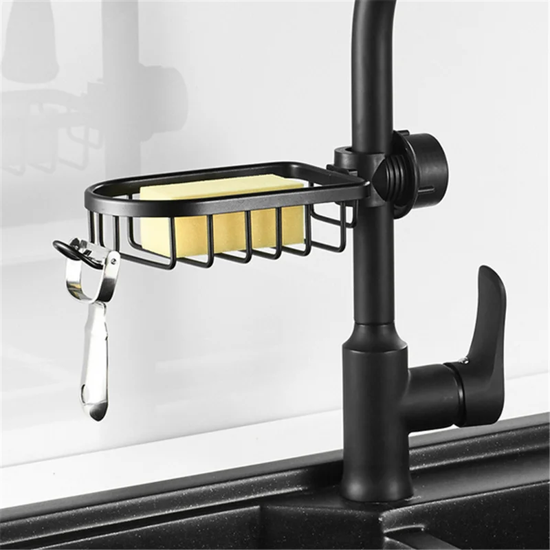 

Kitchen Stainless Steel Sink Drain Rack Sponge Storage Faucet Holder Soap Drainer Bathroom Accessories Shelf Basket Organizer