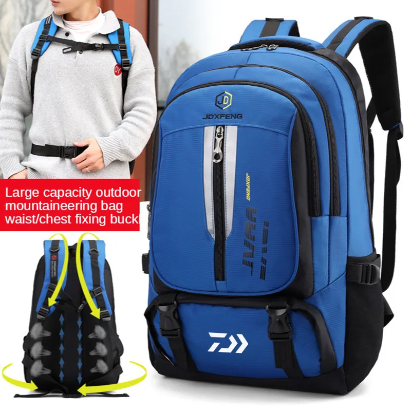 

Fishing Bag Outdoor Mountaineering Bags Water Repellent Nylon Shoulder Bag Men And Women Travel Hiking Camping Backpack