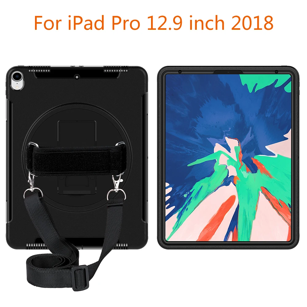 Противоударный чехол для iPad Pro 12 9 дюйма 3-го поколения 2018 планшета вращающийся на
