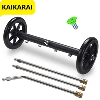 pressure washer undercarriage cleaner under car washer water broom dual surface cleaner with extension wand 14 inch quick