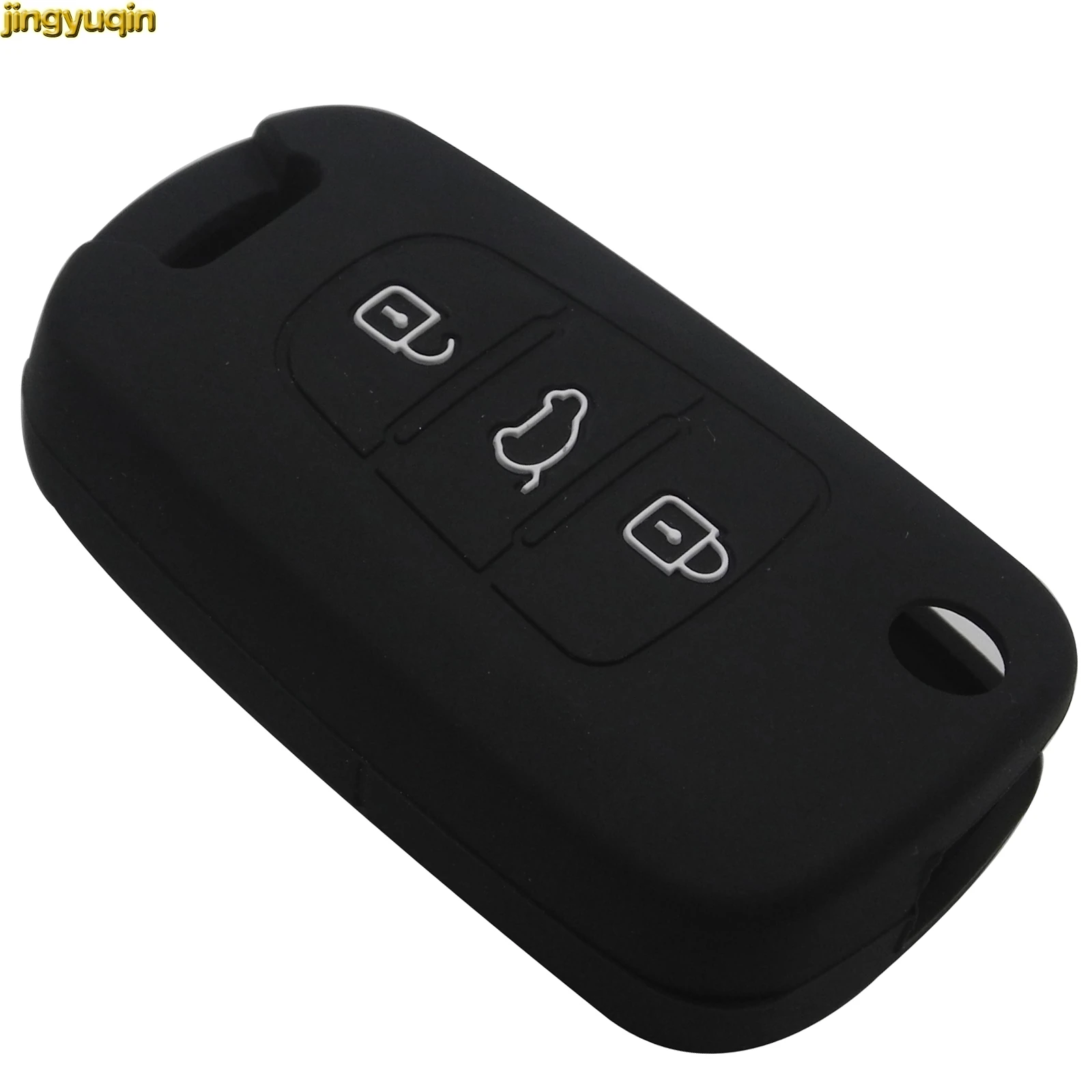 30 шт. разноцветные 3 кнопки силиконовый чехол для ключей от машины крышка KIA Hyundai