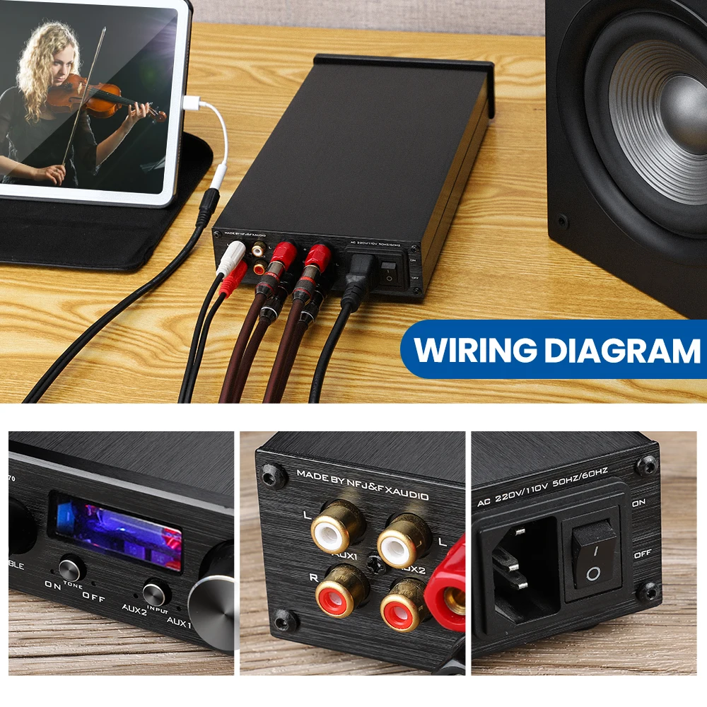 HiFi NE5532 6K4 ламповый аналоговый фотоусилитель с 2 входами управление высокими