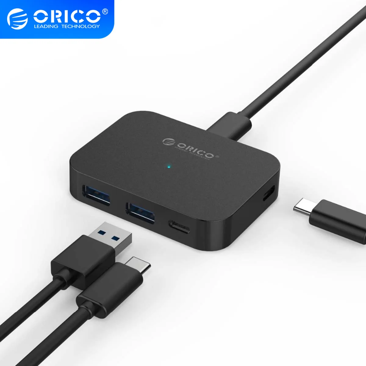 ORICO Type C 4 порта USB3.0 мини концентратор Поддержка OTG функция 5 Гбит/с Суперскоростной