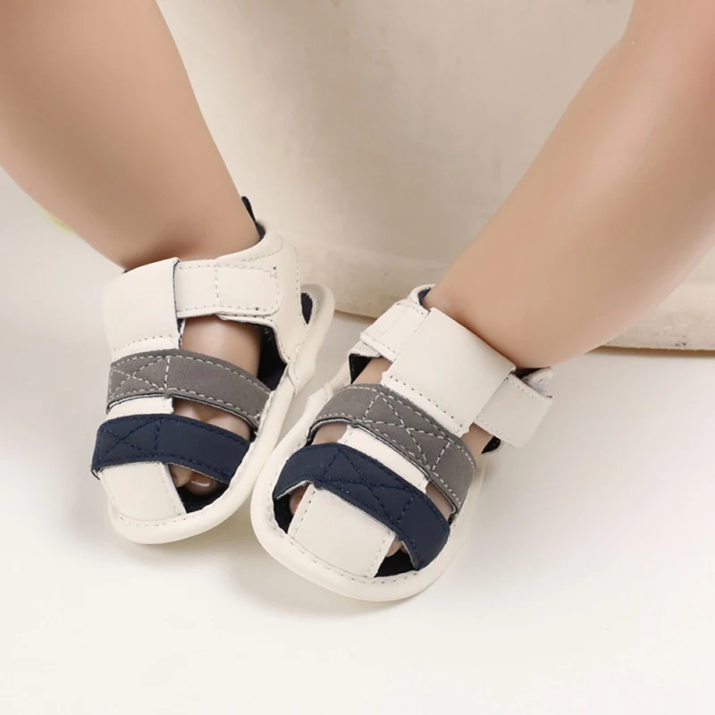 

2020 Toddler Infant Newborn Kids Baby Boys Canvas Soft Sole Crib Sneakers Sandals Shoes Fashion Baby Sandals