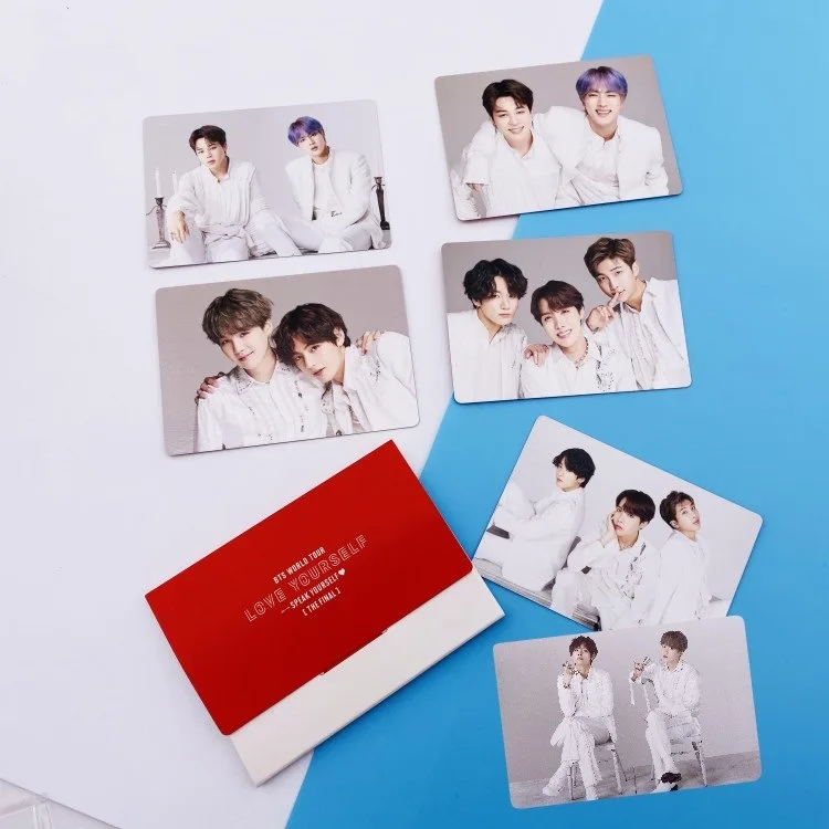 love yourself the final small gift Photo cards v jungkook jimin rm suga jh jin