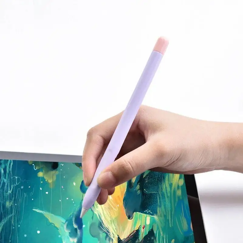 

Tablet Stylus Protective Cover Silicone Soft Pen Case Cover For Pencil/2 Suitable Protective S4L0