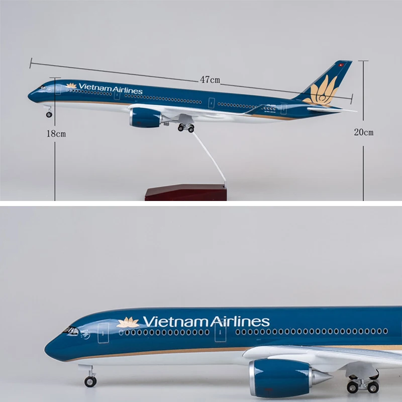 Модель самолета в масштабе 1/142 47 см модель Боинг B787 вьетнамские авиалинии A350