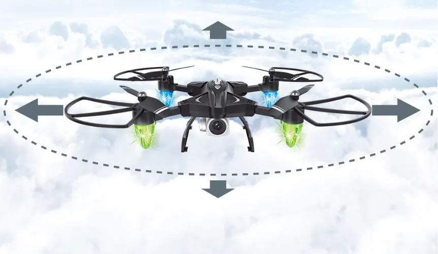 Складной Дрон с камерой Hd высота удержания Квадрокоптер VR Piggyback FPV передача в реальном времени RC вертолет длительный срок службы батареи