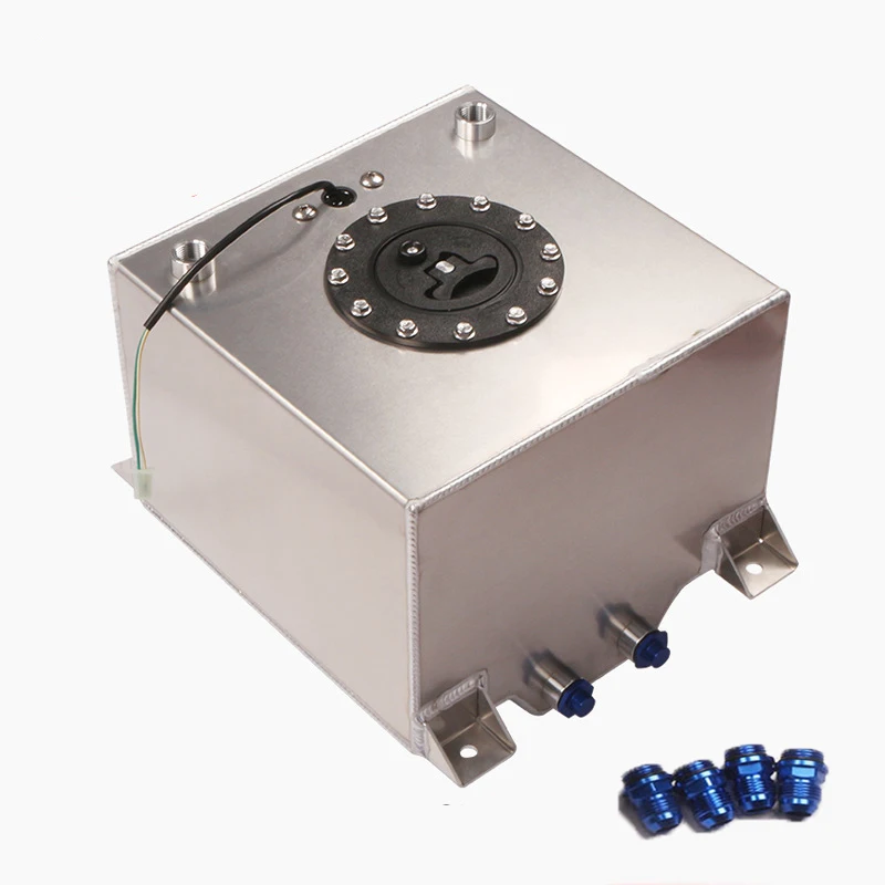 

20L Aluminum Oil Can Fuel Surge Tank With / Without Sensor Fuel Cell 20L With Cap/ Foam Inside