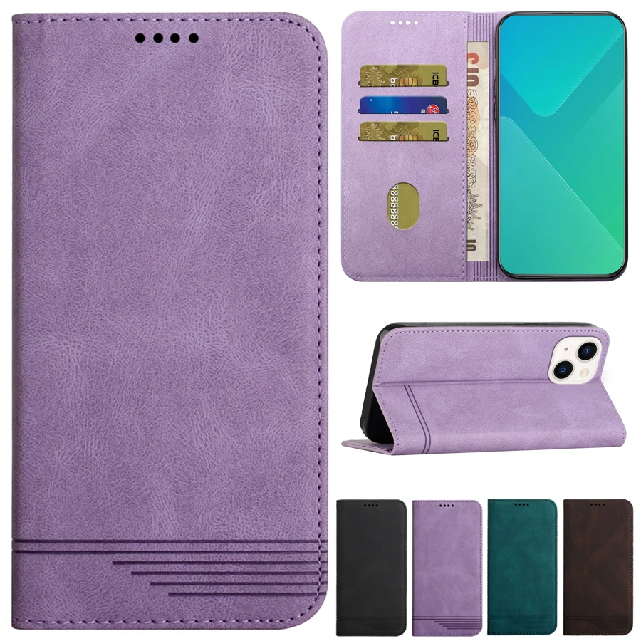 

Wallet Leather Magnetic Pair Cover Case For iPhone 13 Pro Max 13 Mini 12 Pro Max 11 Pro Max SE 2020 X XS XR XS Max 8/7/6/6S Plus