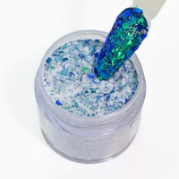 1oz nail art dip chameleon acrylic powder glitter for carved extension manicure design colorful pigment nail art dust powder