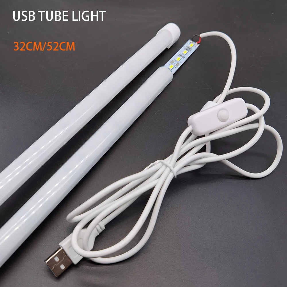 USB светодиодный ламповый светильник 5V 2835 SMD потолочный 32 см 52 жесткой полосы