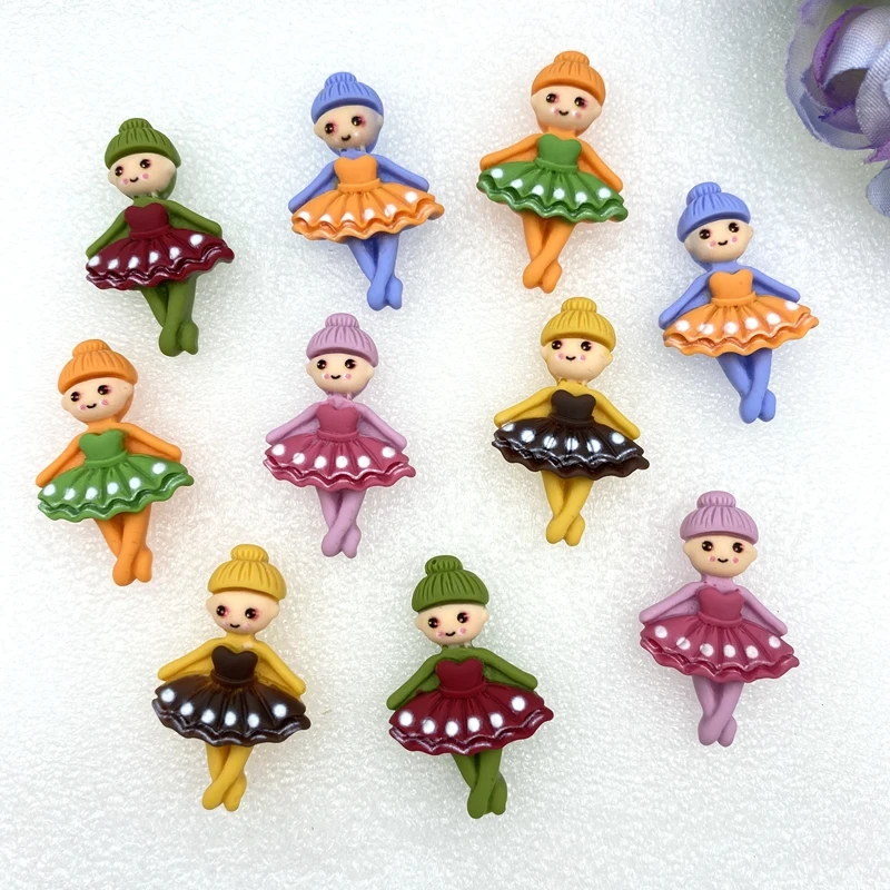 10 шт. Милая принцесса разноцветная полимерная балетка Маленькая плоская задняя