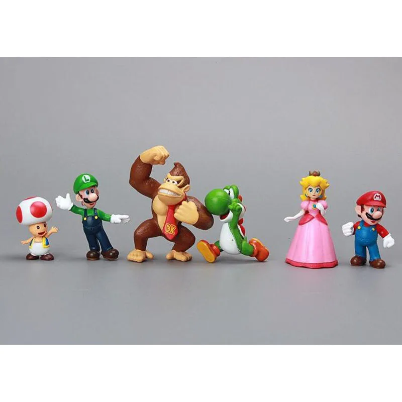 Экшн-фигурки из ПВХ Super Bros игрушки Йоши персик принцесса Луиджи стесняйтесь