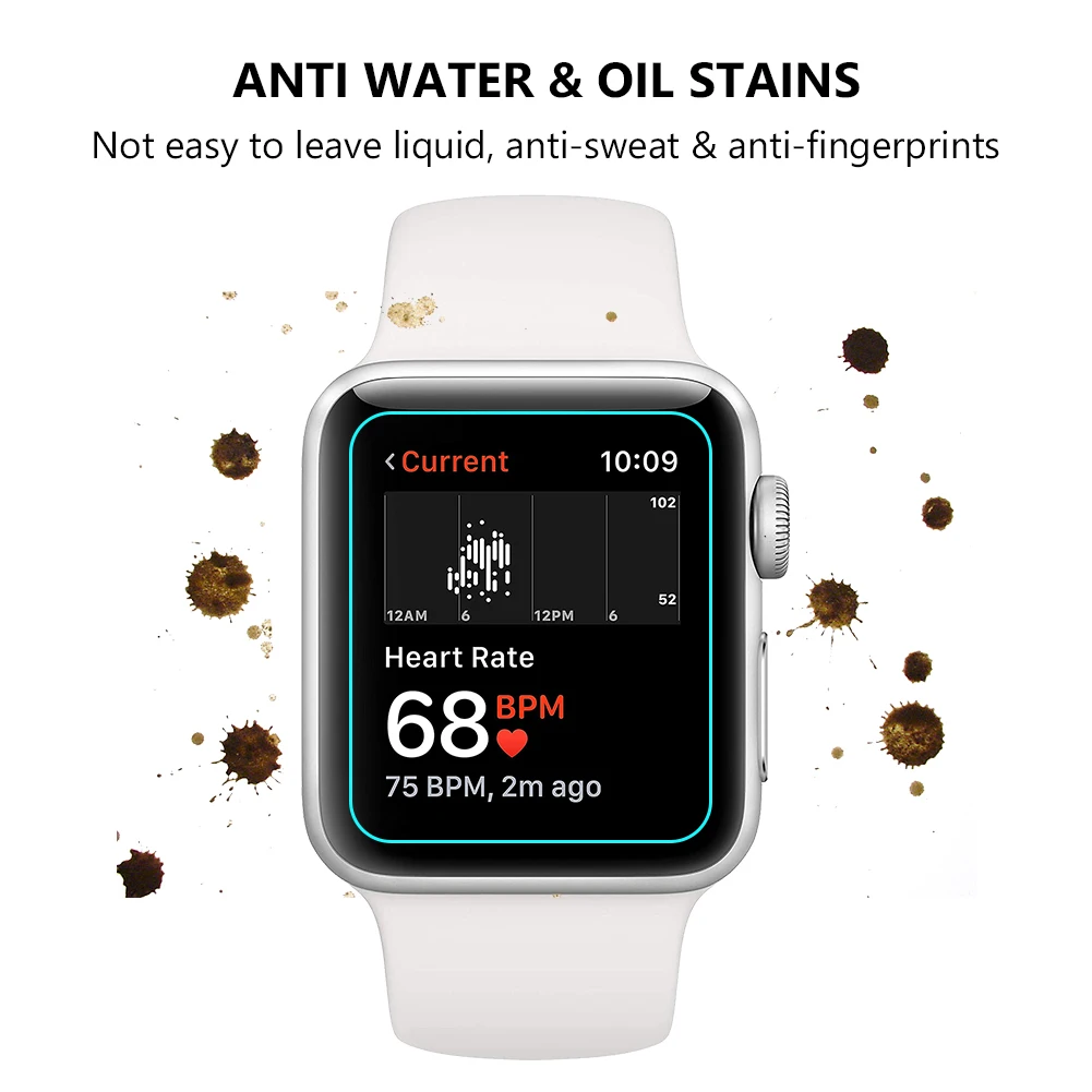 

Tempered Glass Film For Apple Watch Screen For iWatch 6 SE 5 4 3 2 1 Clear Screen Protector for Apple Series 38 40 42 44mm