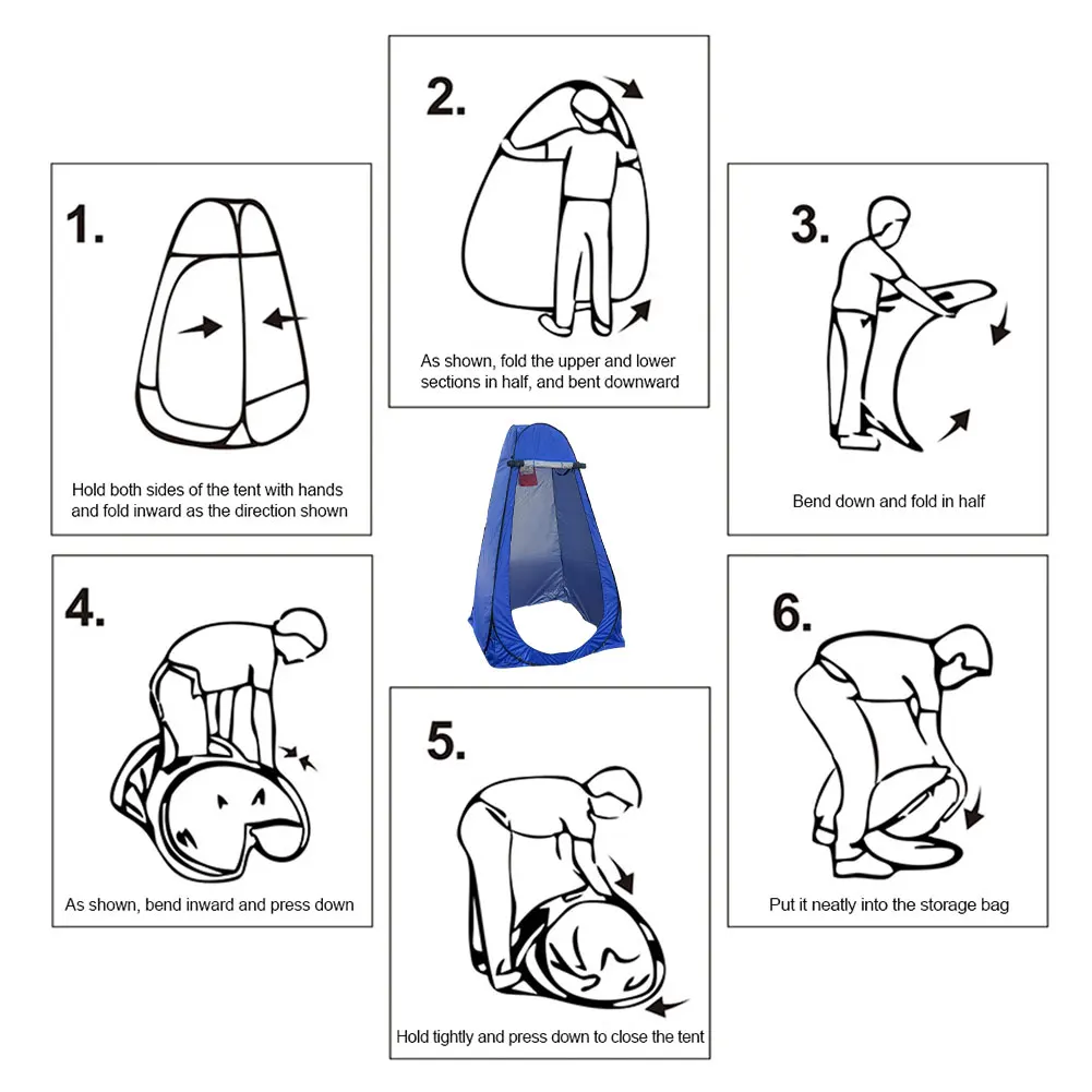 Уличная портативная Выдвижная палатка для душа ванны плавания на открытом