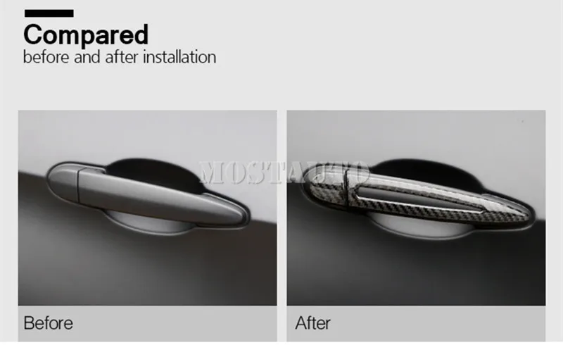 Накладка на дверную ручку автомобиля из углеродного волокна для BMW X1 E84 2010 2015 8 шт.
