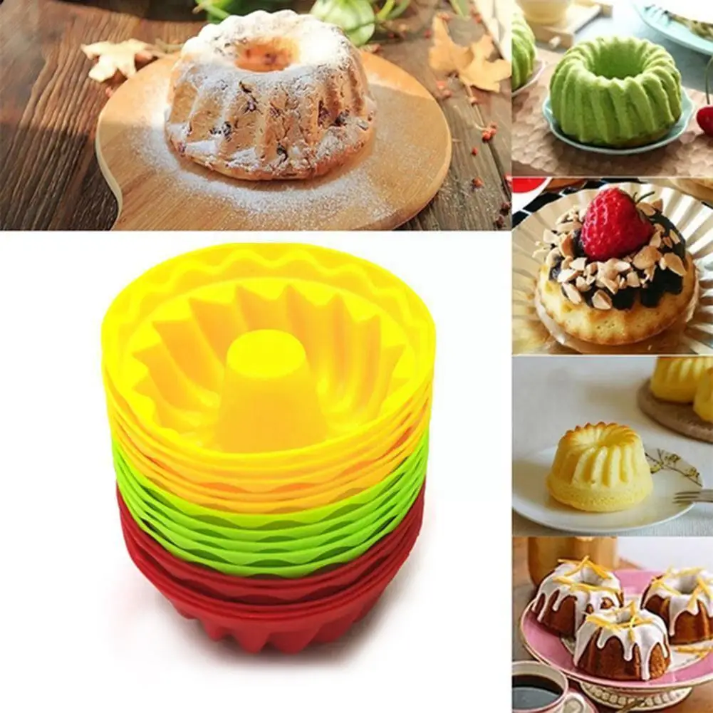 

Силиконовые формы для торта, форма в форме цветка, короны, форма для выпечки, 3d форма для хлеба, выпечки, кухни, дня рождения, пиццы, свадьбы, ф...