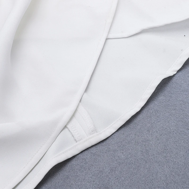 Max Spri Новое сексуальное бандо без бретелек Ruched wrap Fringe белое платье женская одежда Подиум мини платье