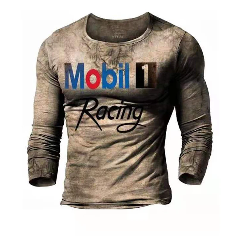 

2021 Spring and Autumn New Retro Street Harajuku T-shirt Men's and Women's Fashion Tops Casual Comfortable Long Sleeve Shirts