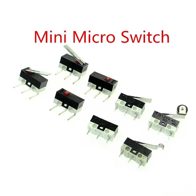 Микро концевой выключатель кнопочный переключатель 1A 125V AC SPDT 12*6*6 мм Мышь