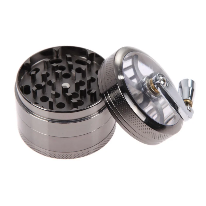 

2021 New 40mm Tobacco Grinder Manual Metal 4 Layer Crusher Smoke Herbal Herb Mill Spice Crusher Kitchen Accessories