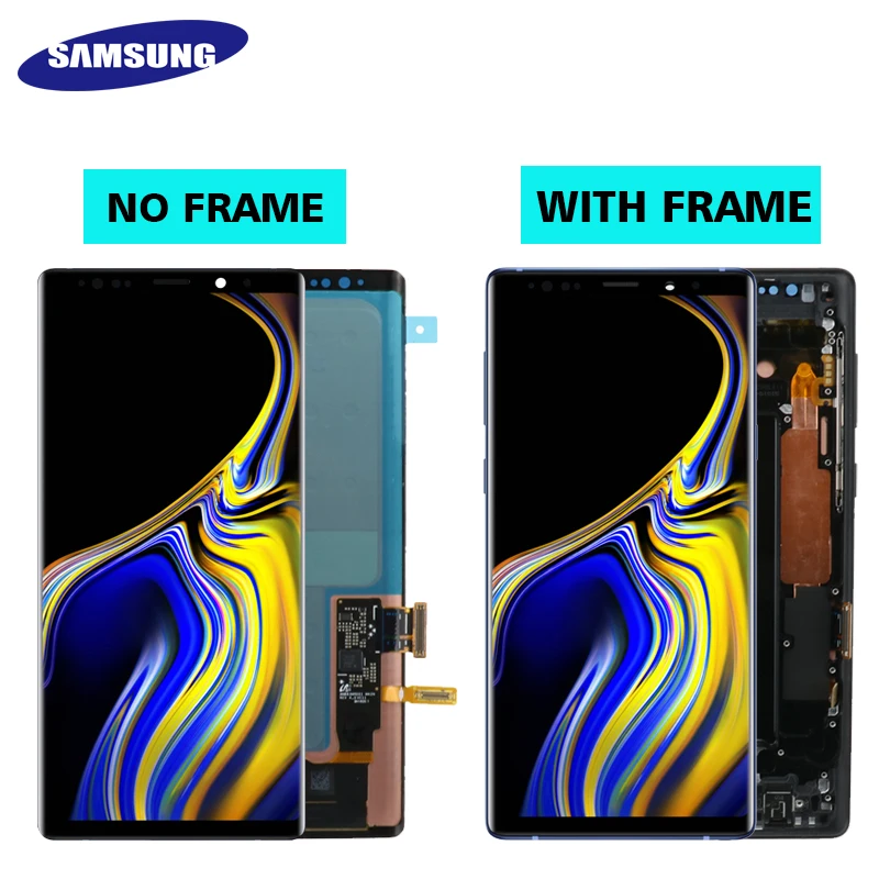 6," супер AMOLED note9 ЖК-дисплей для samsung Galaxy NOTE 9 N96D N96F сменный сенсорный ЖК-экран+ рамка