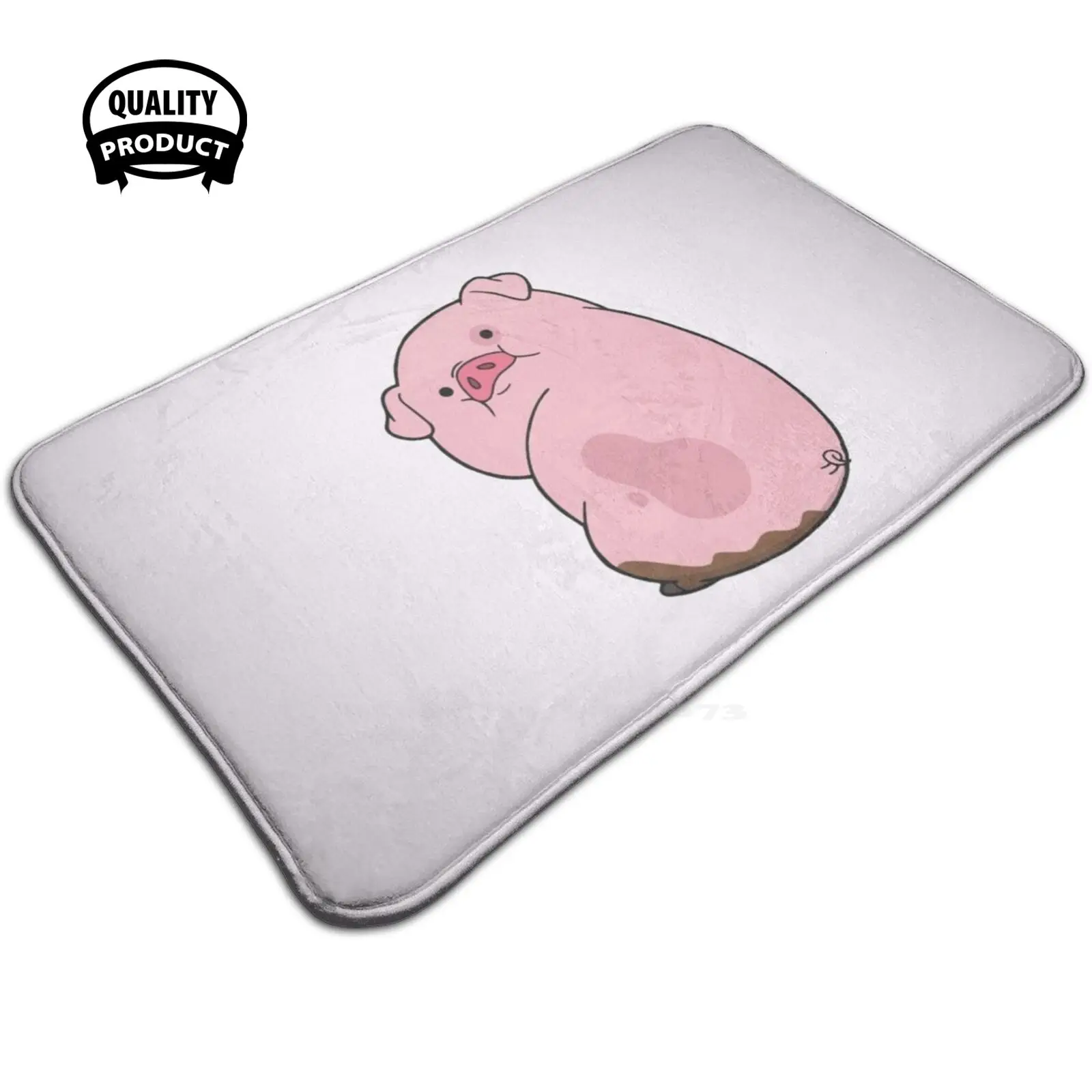 Waddles (свинка) 3D товары для дома коврик ног поросенок