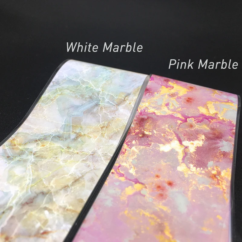 100 см розовый мрамор Фольга для ногтей Наклейка звездное небо переводная бумага