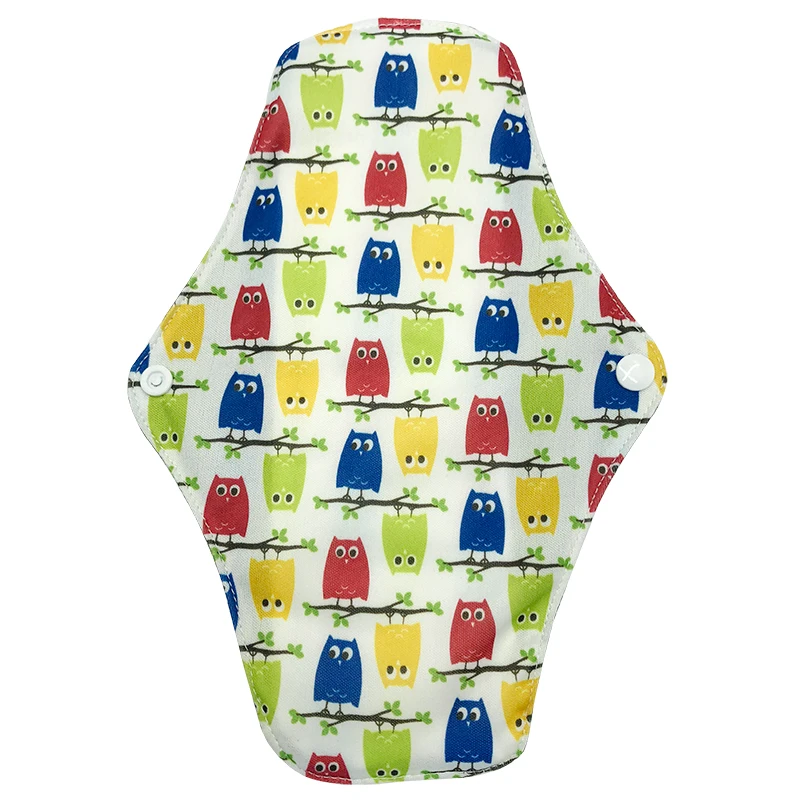 Almohadillas menstruales de 18x25CM para uso nocturno para mujer, almohadilla Menstrual reutilizable, transpirables, lavables-3