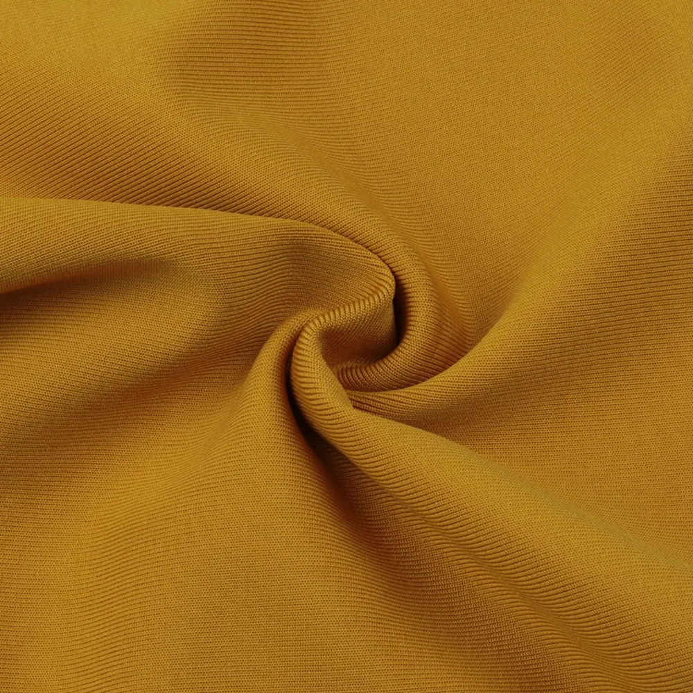 Ocstrade бандаж Русалка Vestido Midi сексуальное Новое поступление имбирное желтое вискозное женское платье без рукавов облегающее платье для вечеринок