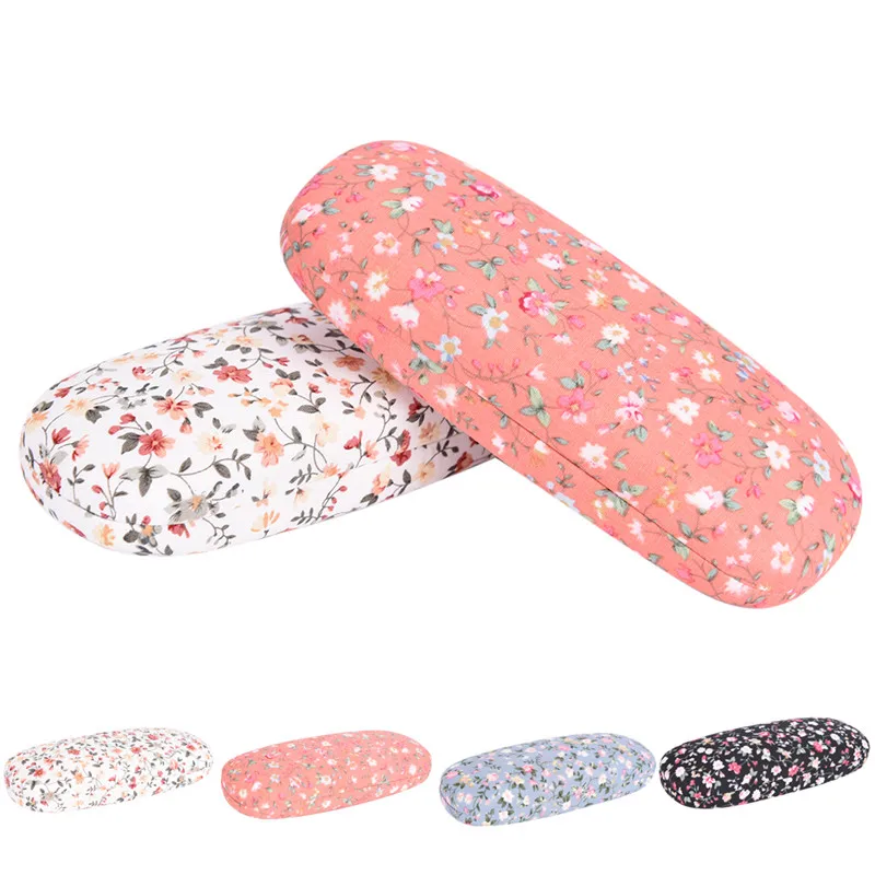

New Sunglasses Case Protable Floral Sunglasses Hard Eye Glasses Case Eyewear Protector Box Pouch Bag 1pc